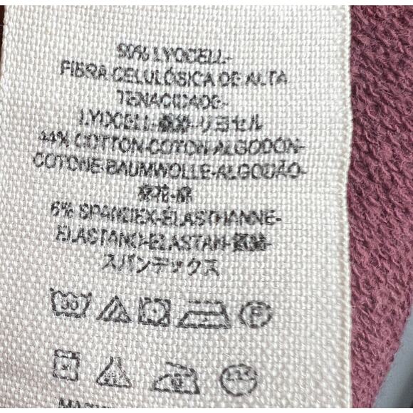 Free People Sweatshirt Dress Short Sleeve Drop Waist Maroon Size S - Picture 2 of 6